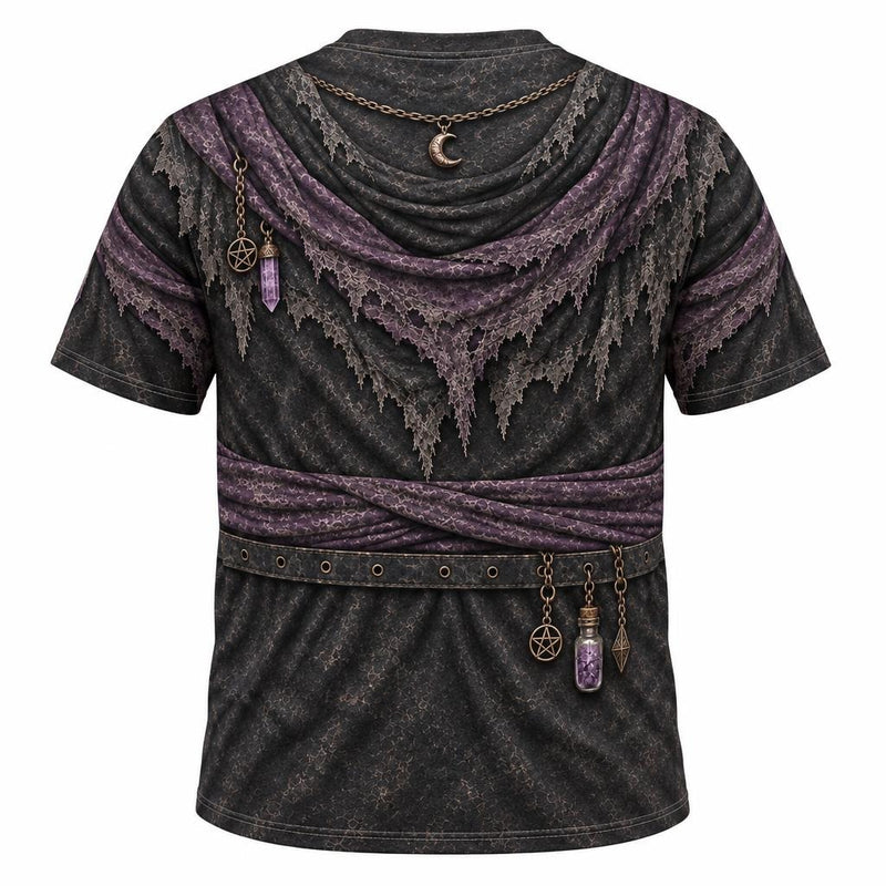 Dark Moon Witch Costume All Over Men's T-Shirt Men's T-Shirts Old Glory