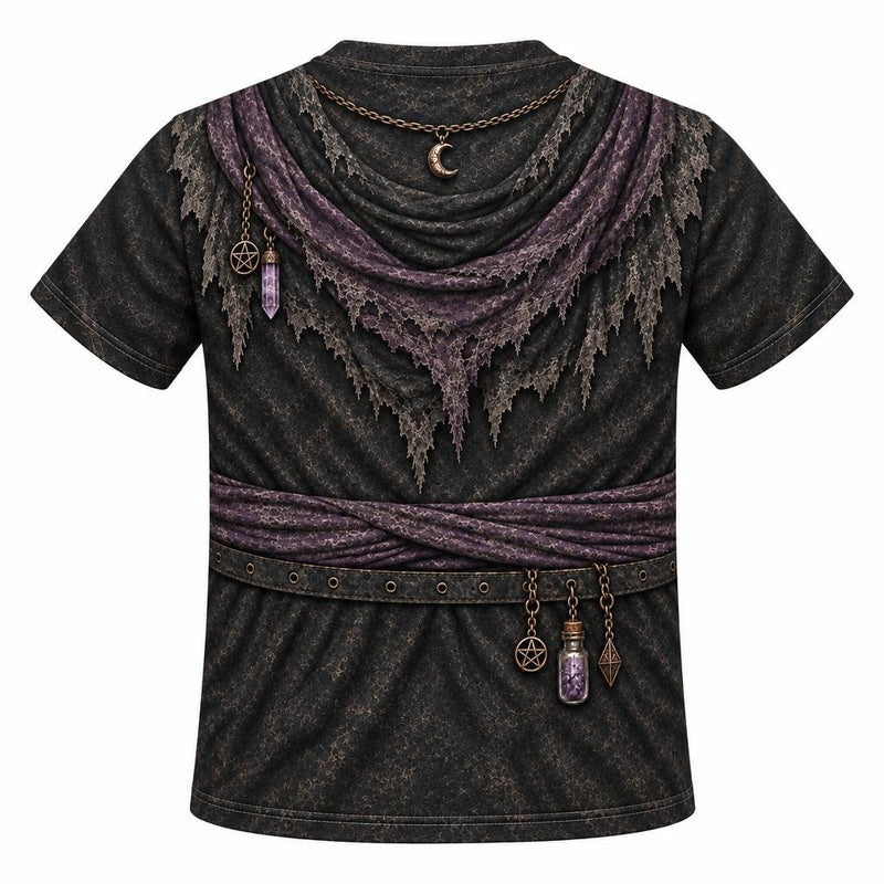 Dark Moon Witch Costume All Over Youth T-Shirt Youth T-Shirts Old Glory
