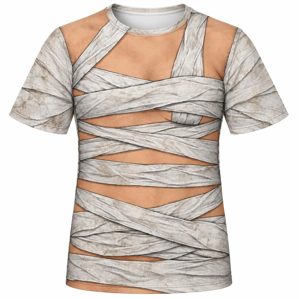 Sexy Mummy Costume All Over Men's T-Shirt Men's T-Shirts Old Glory SM Multicolor