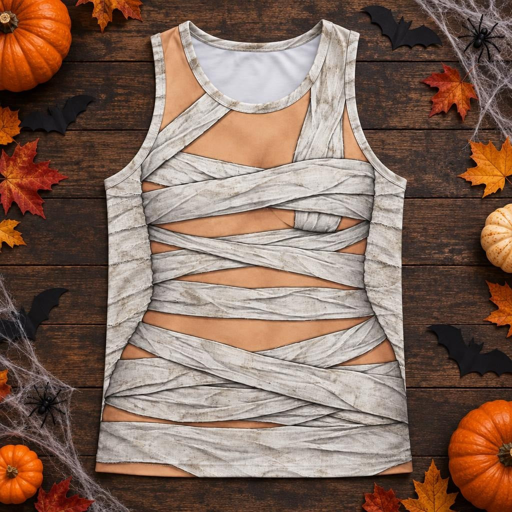 Sexy Mummy Costume All Over Men's Tank Top Men's Tank Tops Old Glory