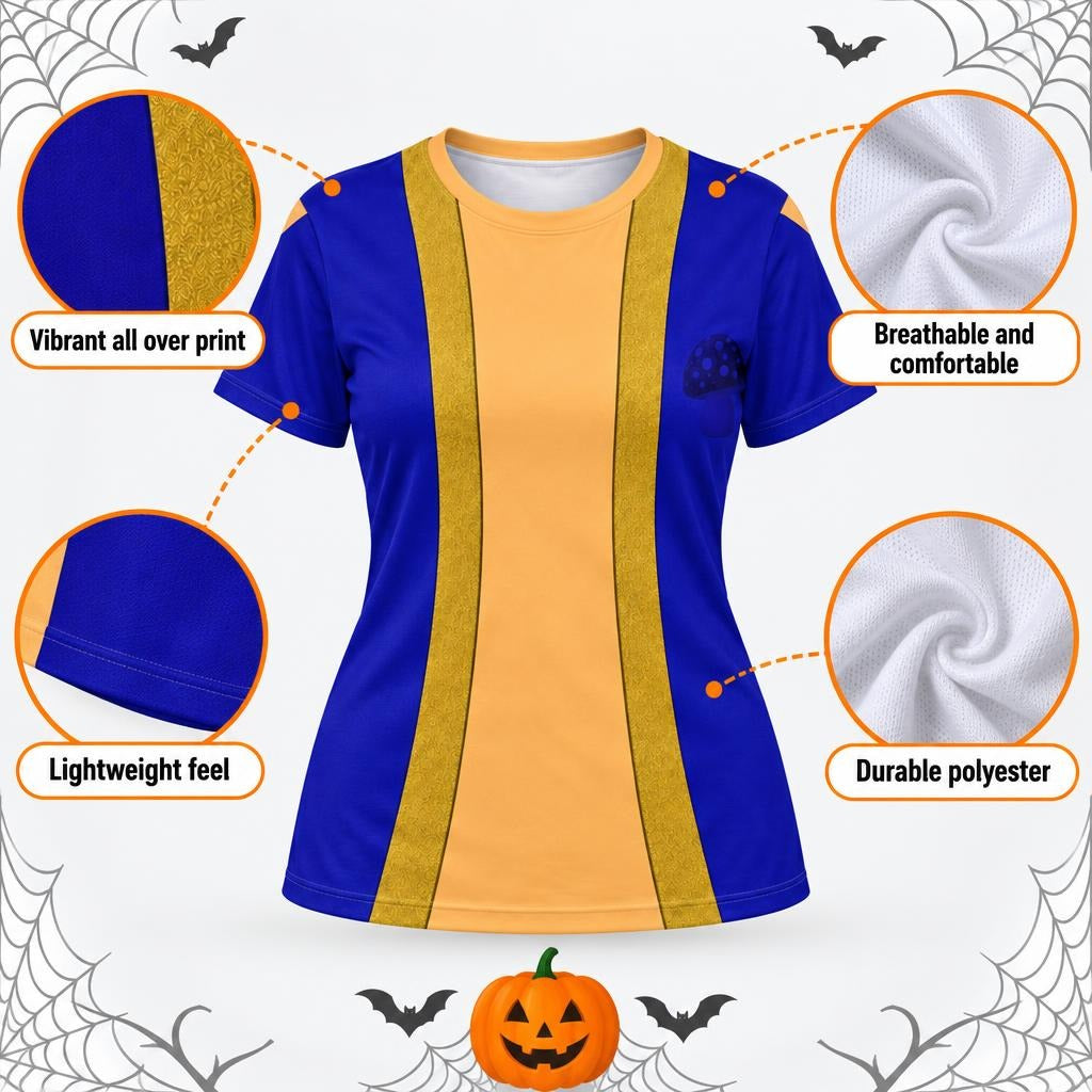 Mini Mushroom Master Sidekick Costume All Over Women's T-Shirt Women's T-Shirts Old Glory