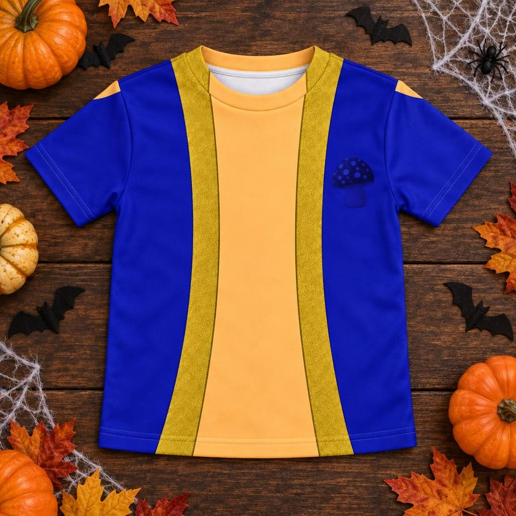 Mini Mushroom Master Sidekick Costume All Over Toddler T-Shirt Toddler T-Shirts Old Glory