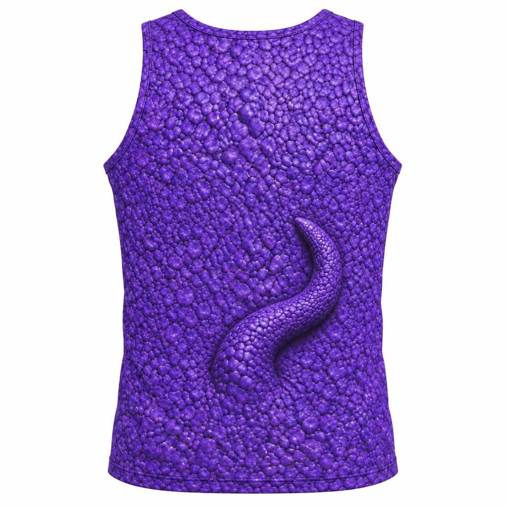 Purple Scaled Monster Costume All Over Men's Tank Top Men's Tank Tops Old Glory