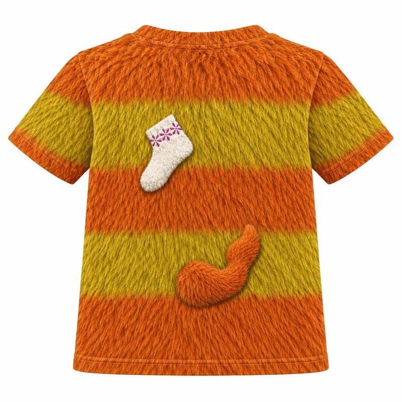 Orange Furry Monster Costume All Over Toddler T-Shirt Toddler T-Shirts Old Glory