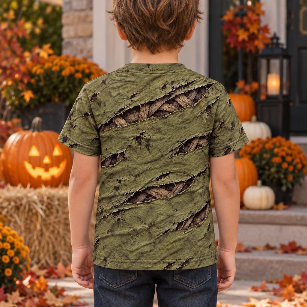 Wrapped Mummy Breakout Costume All Over Toddler T-Shirt Toddler T-Shirts Old Glory