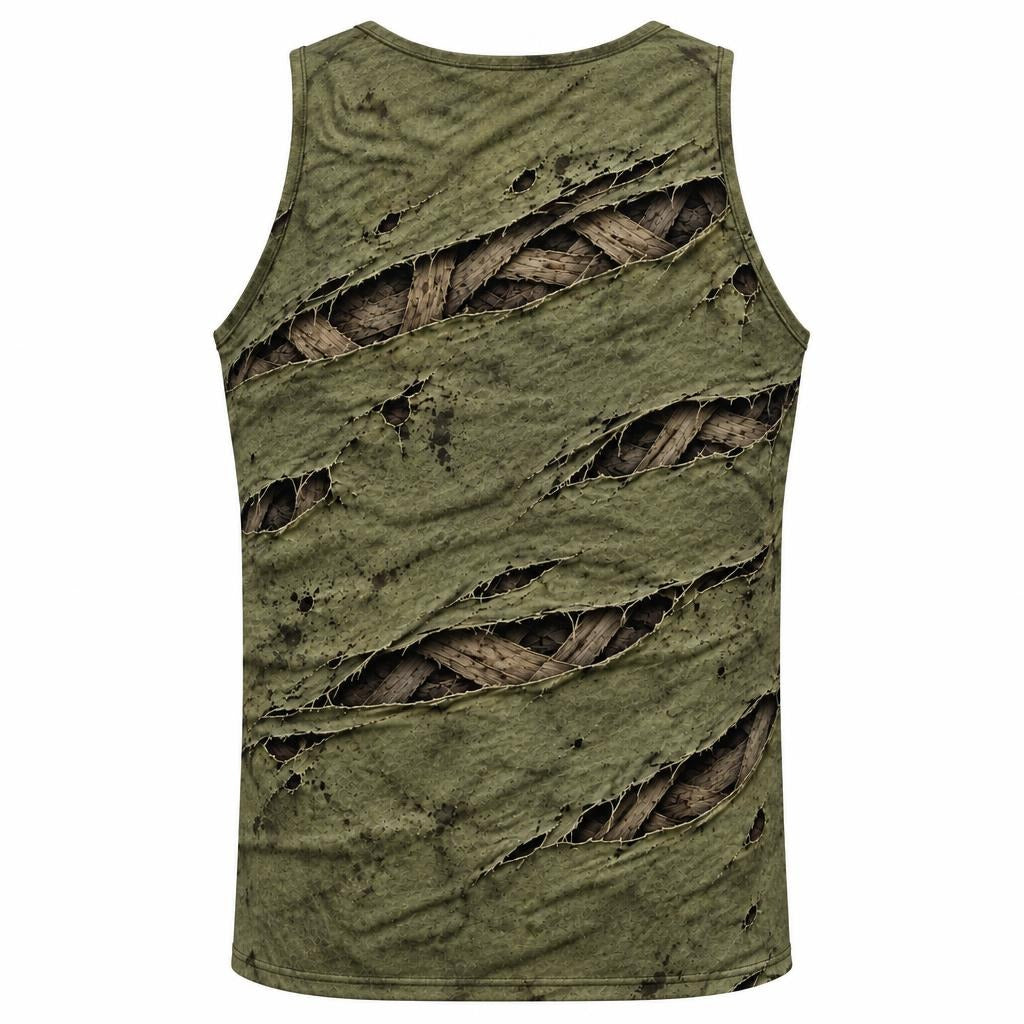 Wrapped Mummy Breakout Costume All Over Men's Tank Top Men's Tank Tops Old Glory