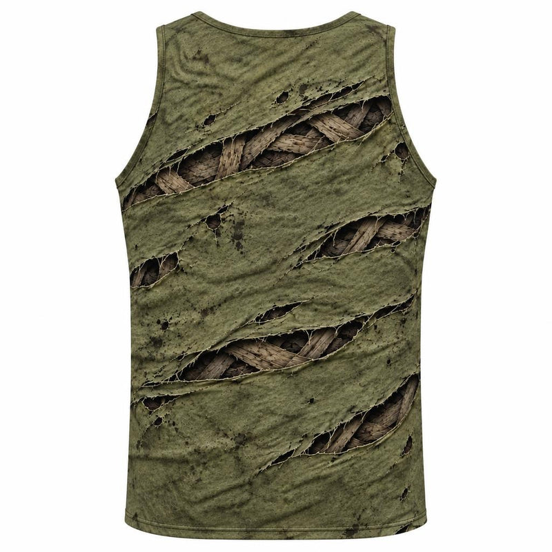 Wrapped Mummy Breakout Costume All Over Men's Tank Top Men's Tank Tops Old Glory