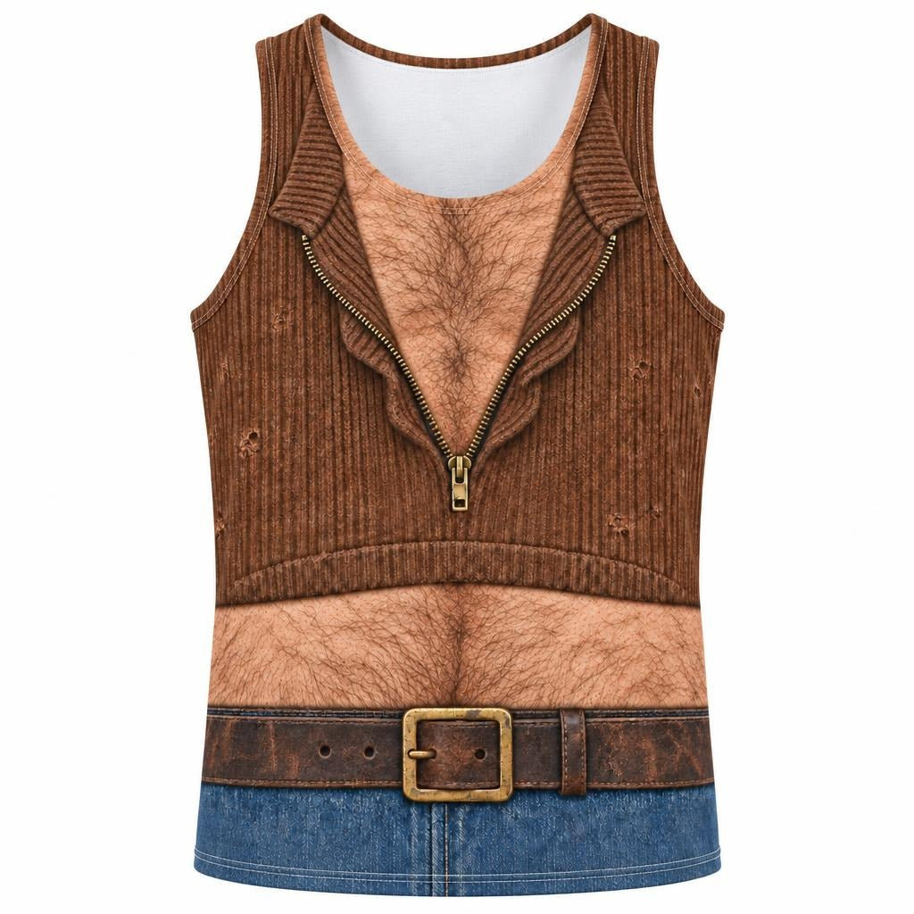 Cowbell Rock Legend Costume All Over Mens Tank Top Men's Tank Tops Old Glory SM Multicolor