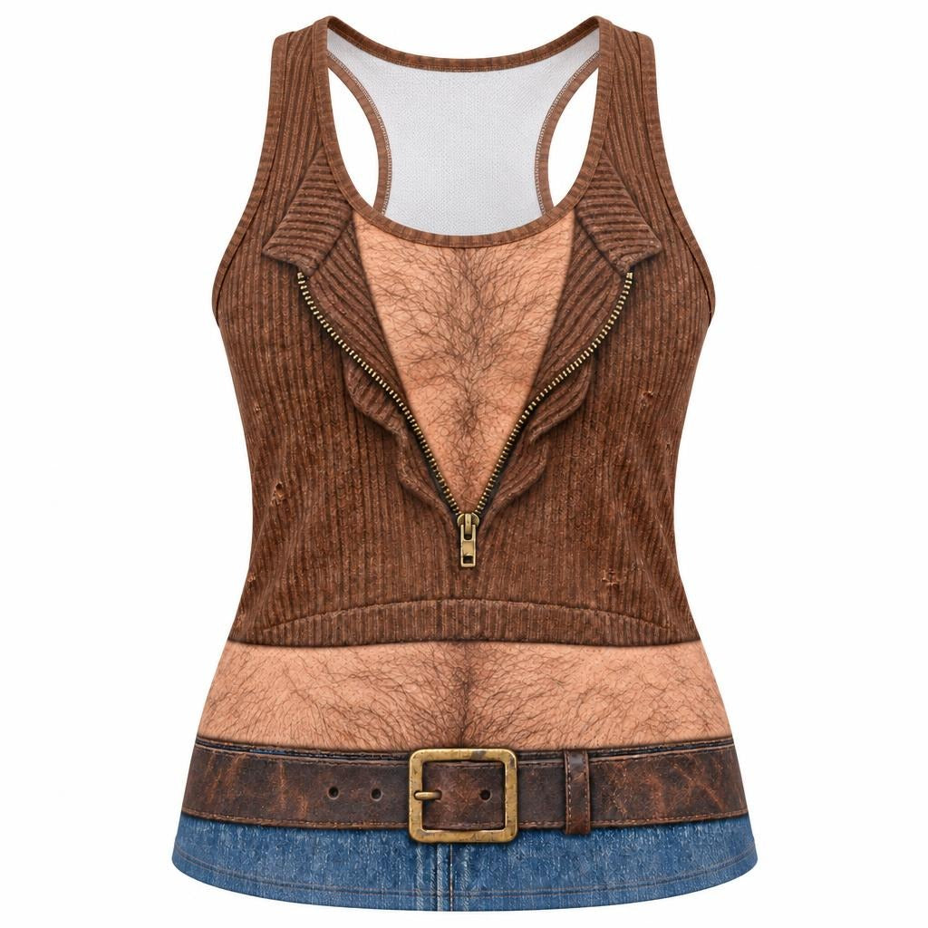 Cowbell Rock Legend Costume All Over Womens Work Out Tank Top Women's Tank Tops Old Glory SM Multicolor