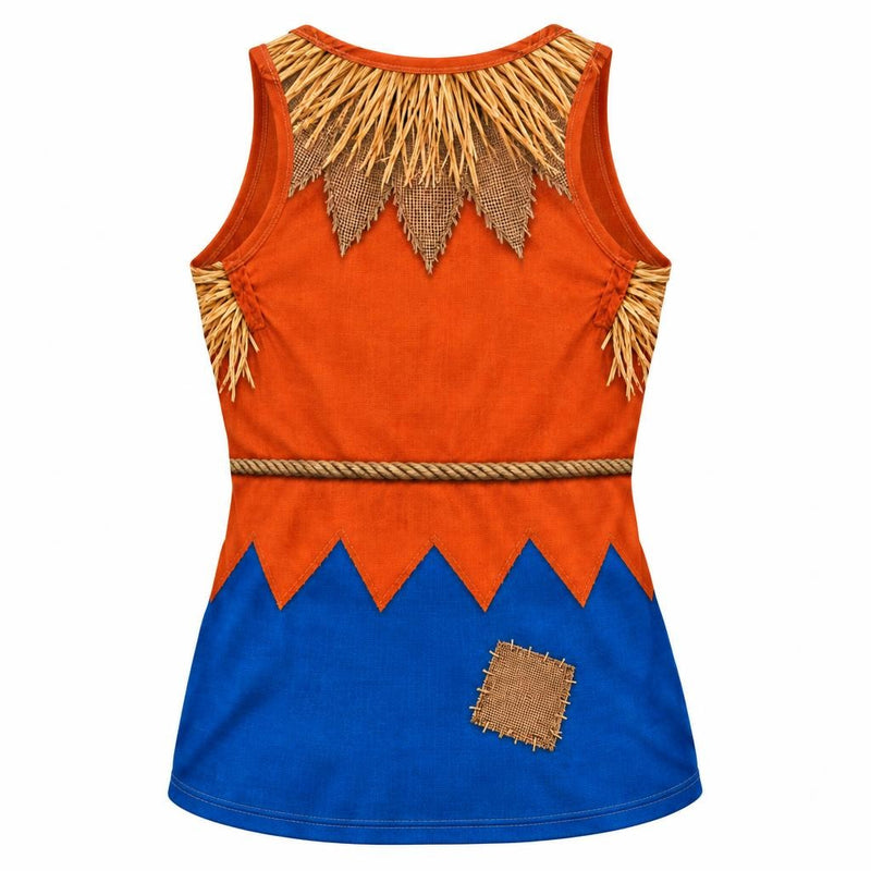 Classic Scarecrow Costume All Over Womens Work Out Tank Top Women's Tank Tops Old Glory