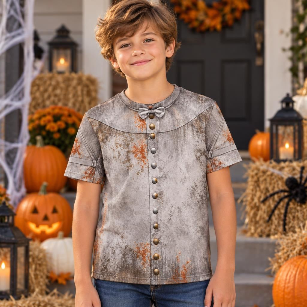 Rusty Reliable Tin Man Costume All Over Youth T Shirt Youth T-Shirts Old Glory