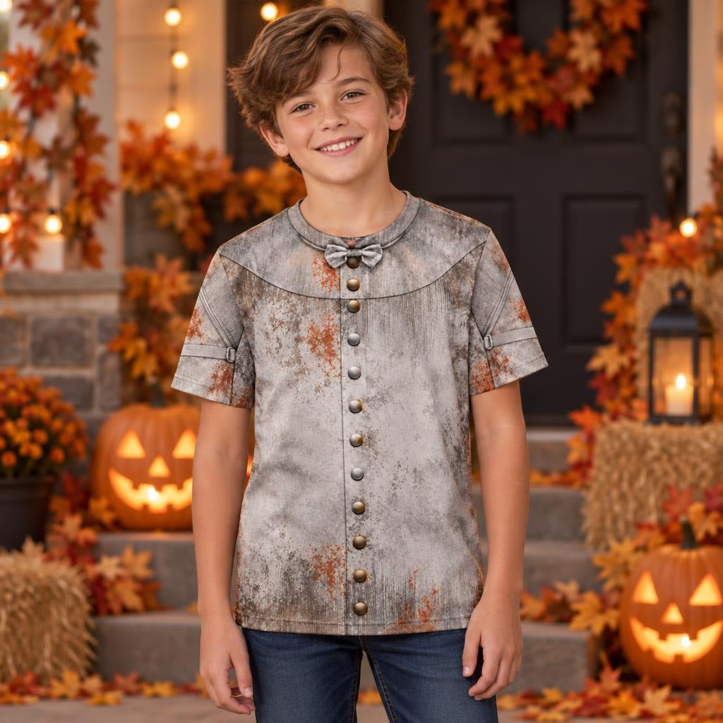 Rusty Reliable Tin Man Costume All Over Youth T Shirt Youth T-Shirts Old Glory