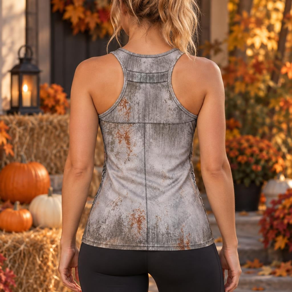 Rusty Reliable Tin Man Costume All Over Womens Work Out Tank Top Women's Tank Tops Old Glory