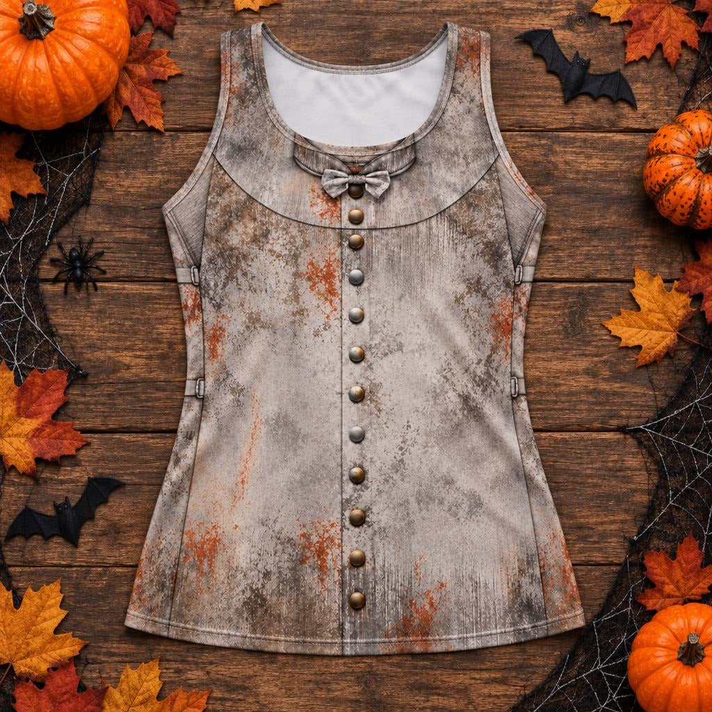Rusty Reliable Tin Man Costume All Over Womens Work Out Tank Top Women's Tank Tops Old Glory