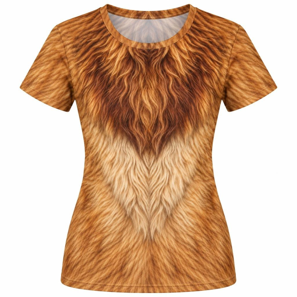 Scaredy-Cat Costume All Over Womens T Shirt Women's T-Shirts Old Glory SM Multicolor
