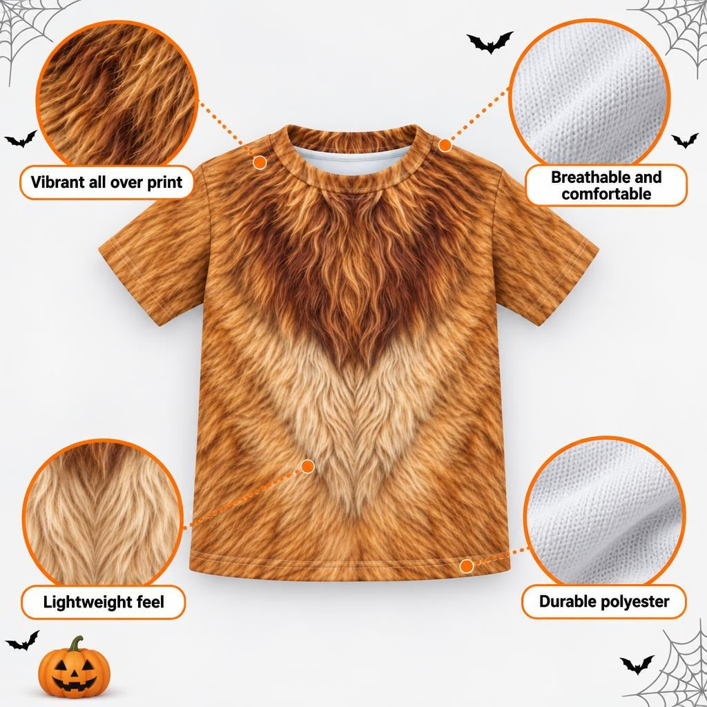 Scaredy-Cat Costume All Over Toddler T Shirt Toddler T-Shirts Old Glory