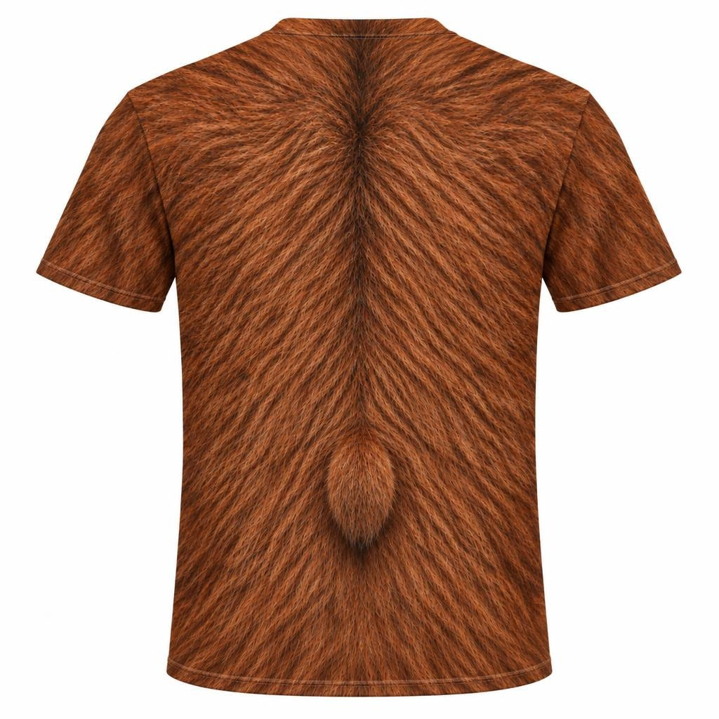 Cuddly Capybara Costume All Over Mens T Shirt Men's T-Shirts Old Glory