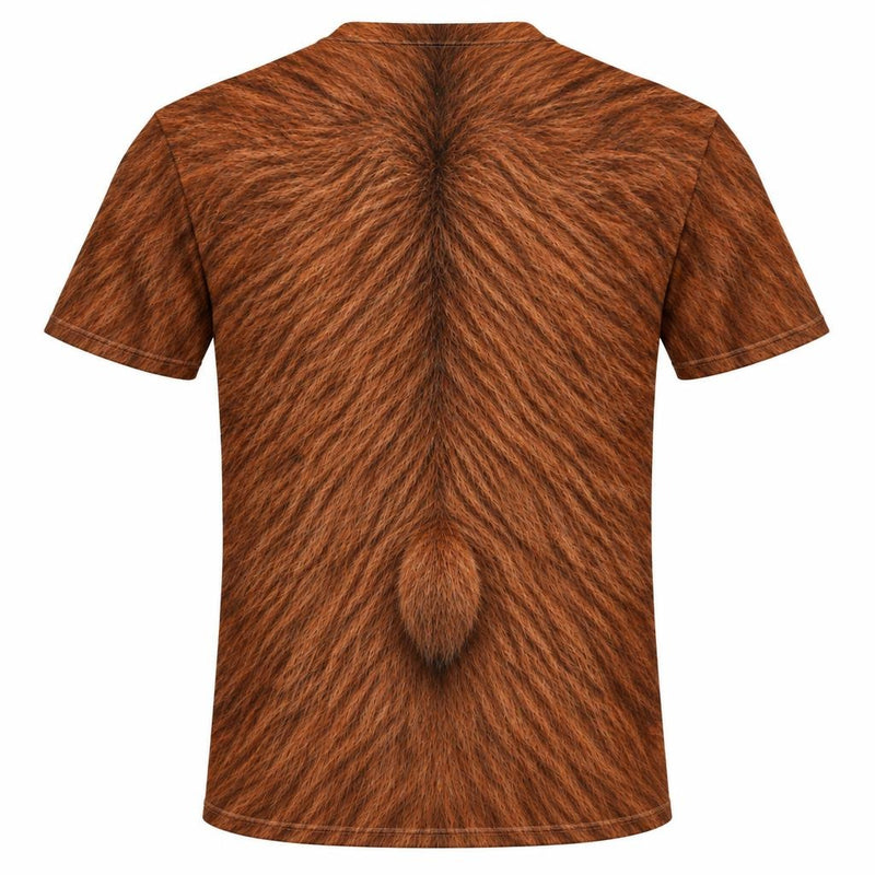 Cuddly Capybara Costume All Over Mens T Shirt Men's T-Shirts Old Glory