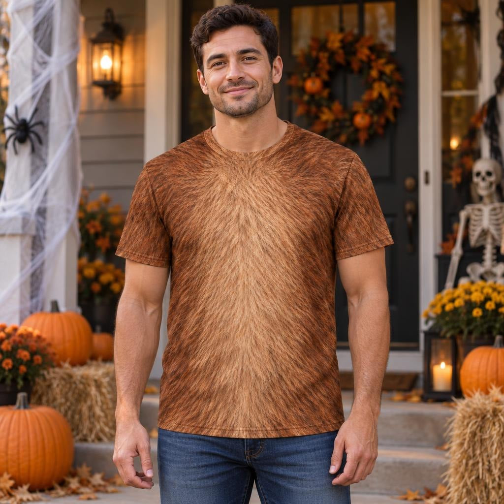 Cuddly Capybara Costume All Over Mens T Shirt Men's T-Shirts Old Glory