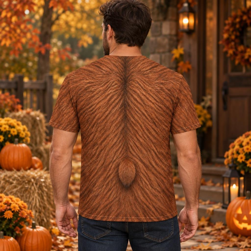 Cuddly Capybara Costume All Over Mens T Shirt Men's T-Shirts Old Glory