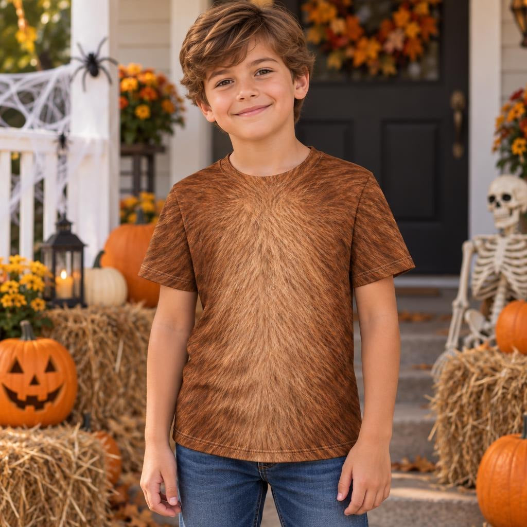 Cuddly Capybara Costume All Over Youth T Shirt Youth T-Shirts Old Glory