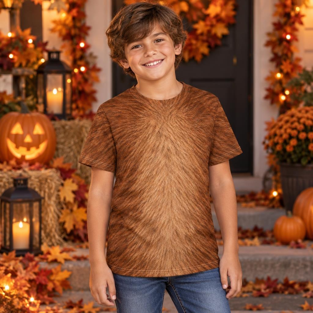 Cuddly Capybara Costume All Over Youth T Shirt Youth T-Shirts Old Glory