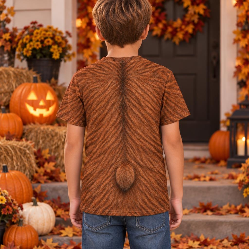 Cuddly Capybara Costume All Over Youth T Shirt Youth T-Shirts Old Glory