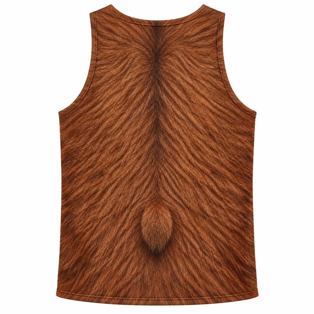 Cuddly Capybara Costume All Over Mens Tank Top Men's Tank Tops Old Glory