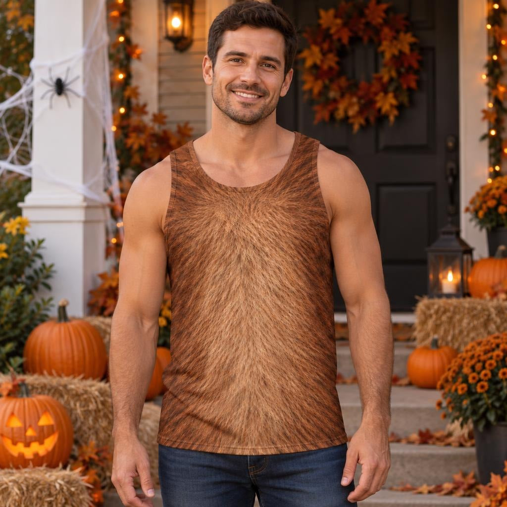 Cuddly Capybara Costume All Over Mens Tank Top Men's Tank Tops Old Glory