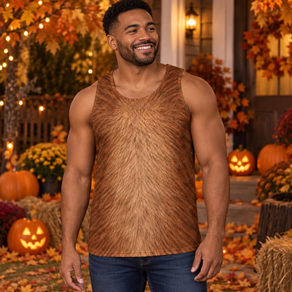 Cuddly Capybara Costume All Over Mens Tank Top Men's Tank Tops Old Glory