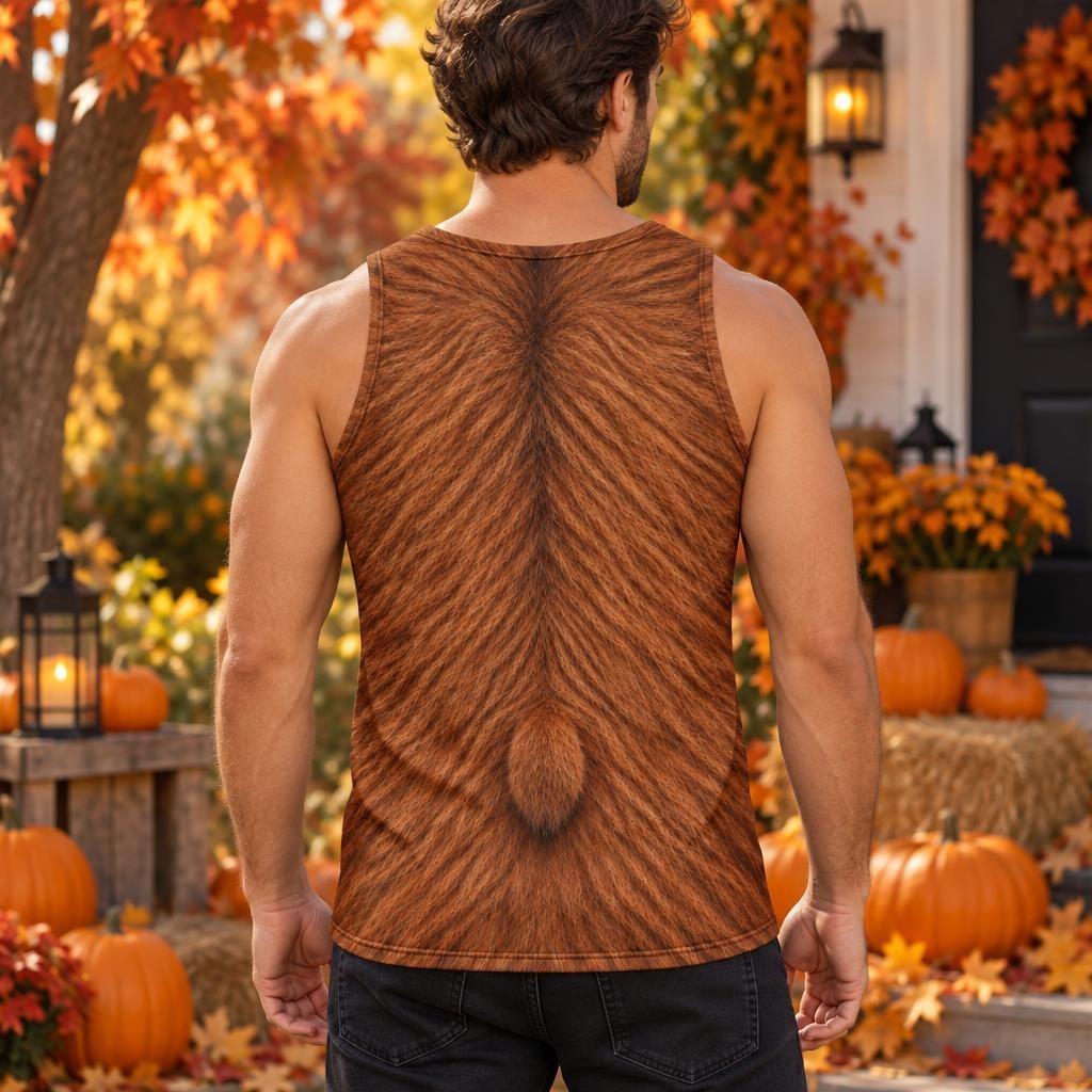 Cuddly Capybara Costume All Over Mens Tank Top Men's Tank Tops Old Glory