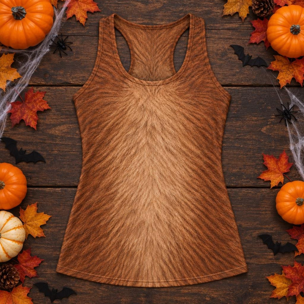 Cuddly Capybara Costume All Over Womens Work Out Tank Top Women's Tank Tops Old Glory