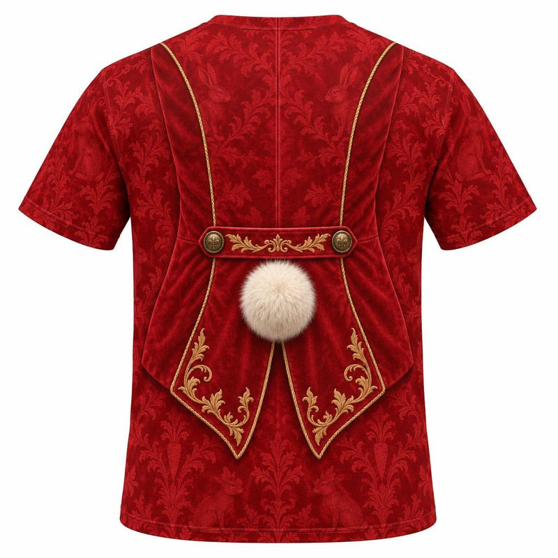 Rushed for Time Rabbit Costume All Over Mens T Shirt Men's T-Shirts Old Glory