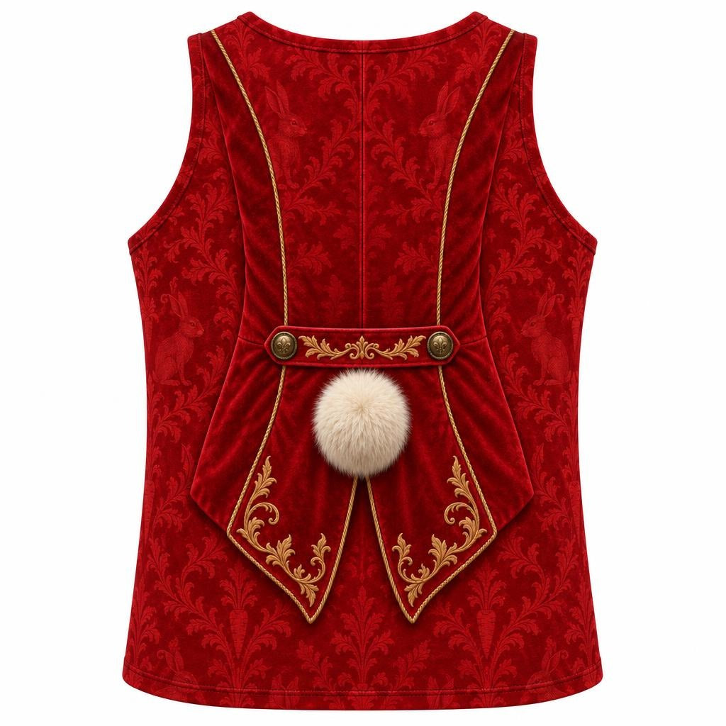 Rushed for Time Rabbit Costume All Over Mens Tank Top Men's Tank Tops Old Glory