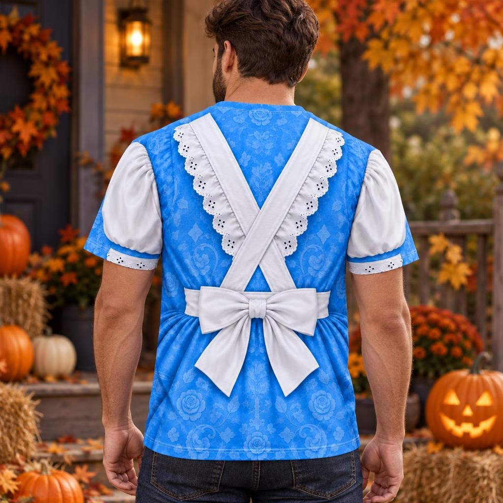 Adventurous Alice Costume All Over Mens T Shirt Men's T-Shirts Old Glory