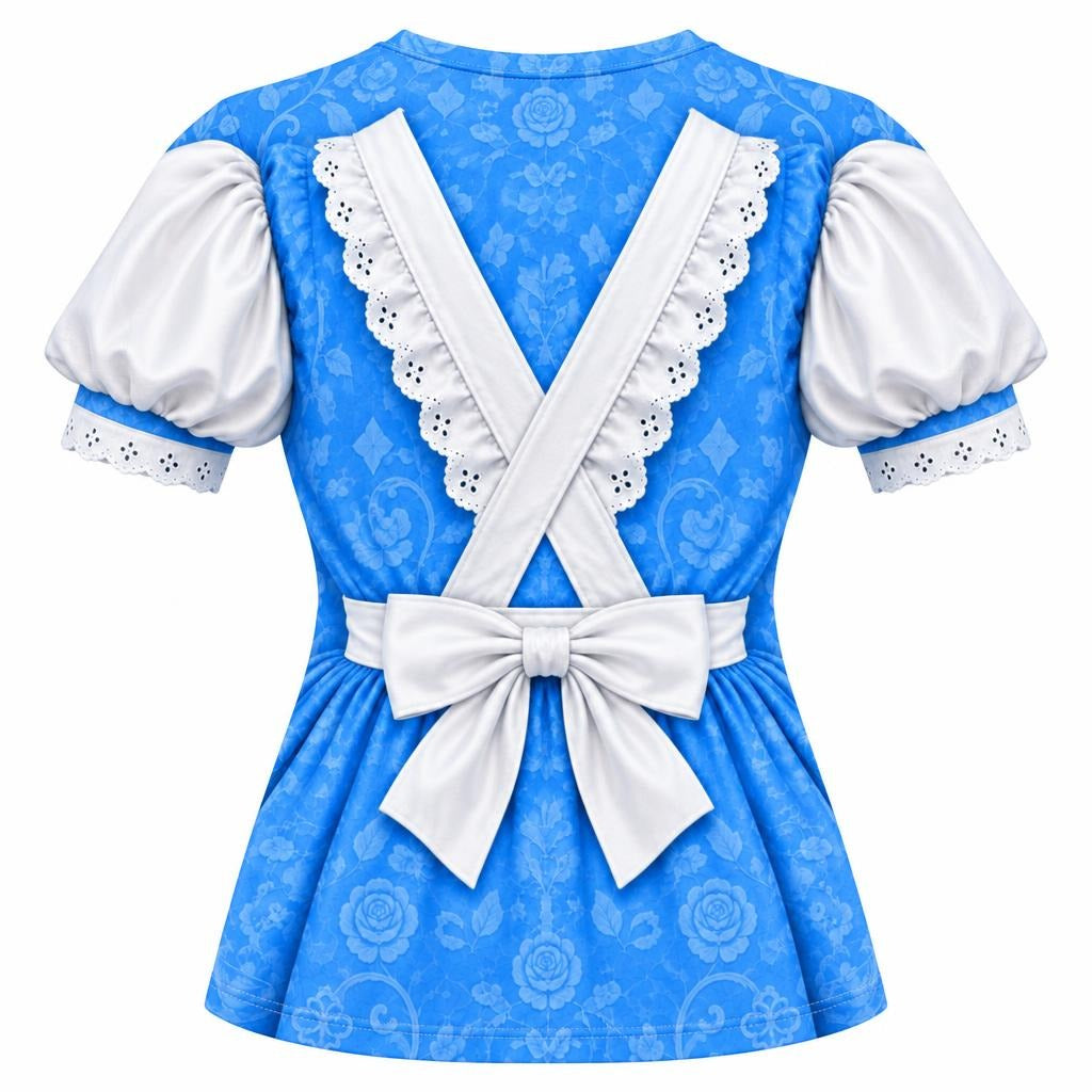 Adventurous Alice Costume All Over Womens T Shirt Women's T-Shirts Old Glory