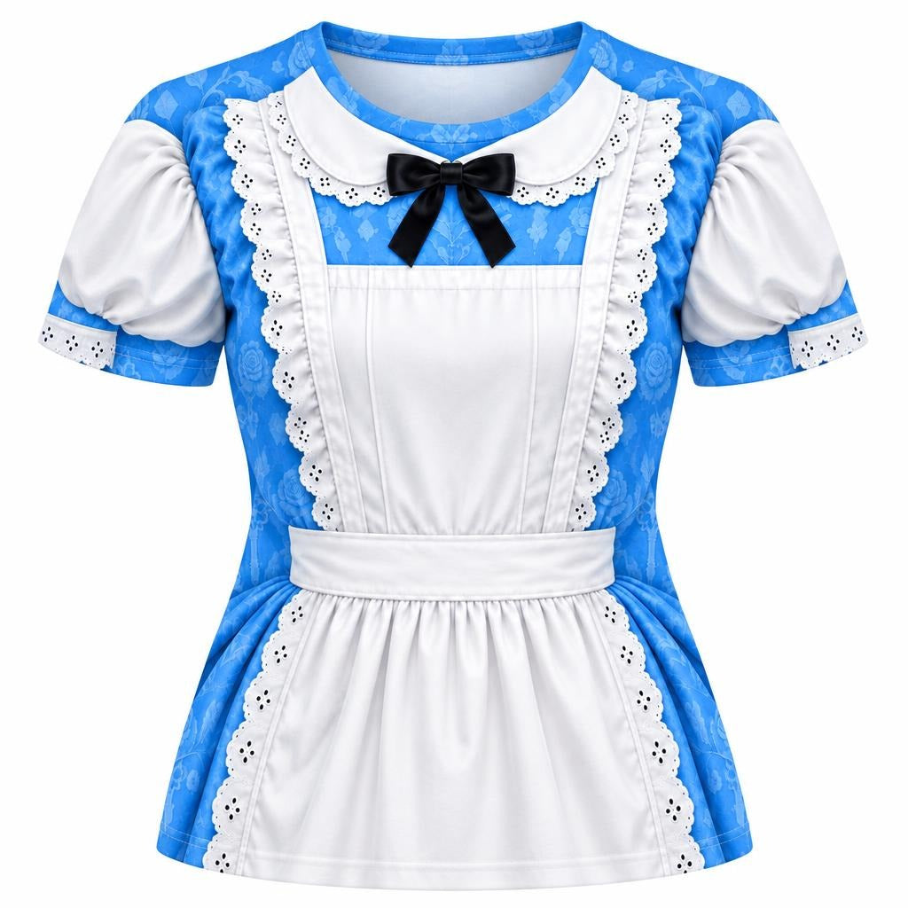 Adventurous Alice Costume All Over Womens T Shirt Women's T-Shirts Old Glory SM Multicolor