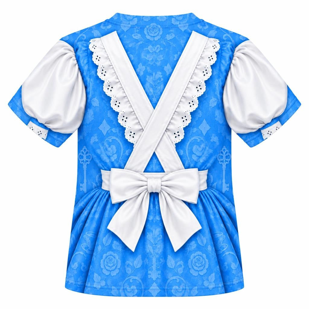 Adventurous Alice Costume All Over Youth T Shirt Youth T-Shirts Old Glory