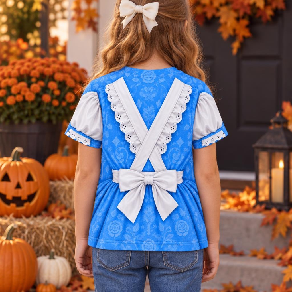 Adventurous Alice Costume All Over Toddler T Shirt Toddler T-Shirts Old Glory