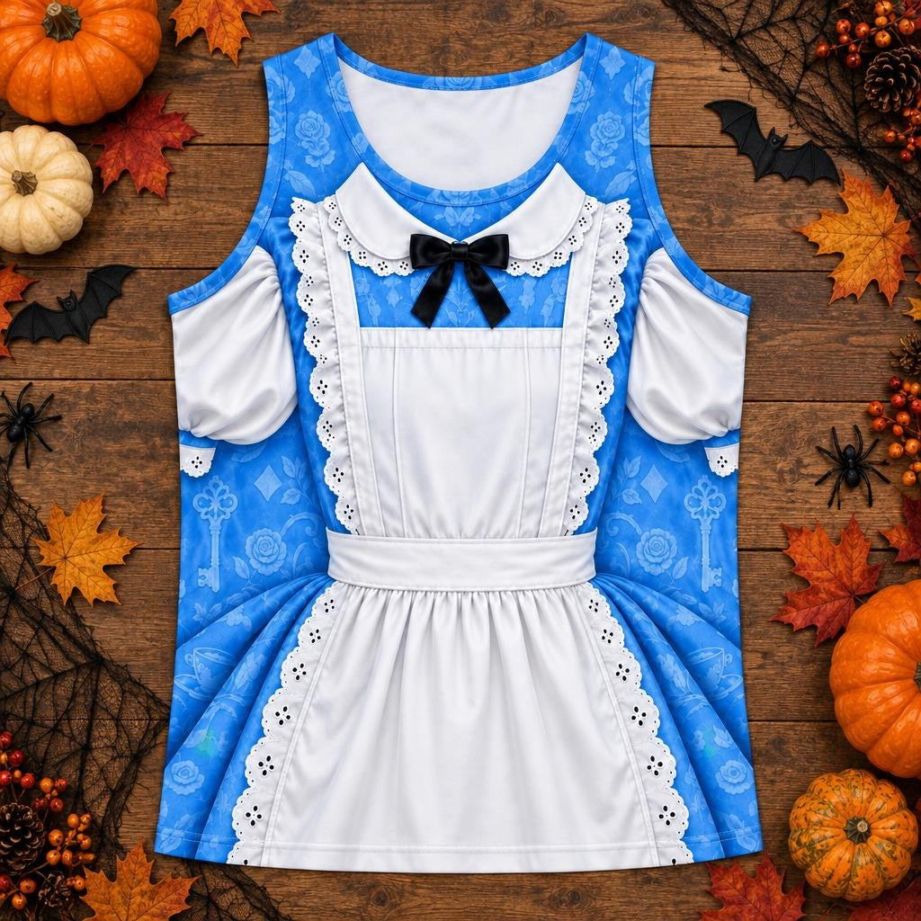 Adventurous Alice Costume All Over Mens Tank Top Men's Tank Tops Old Glory