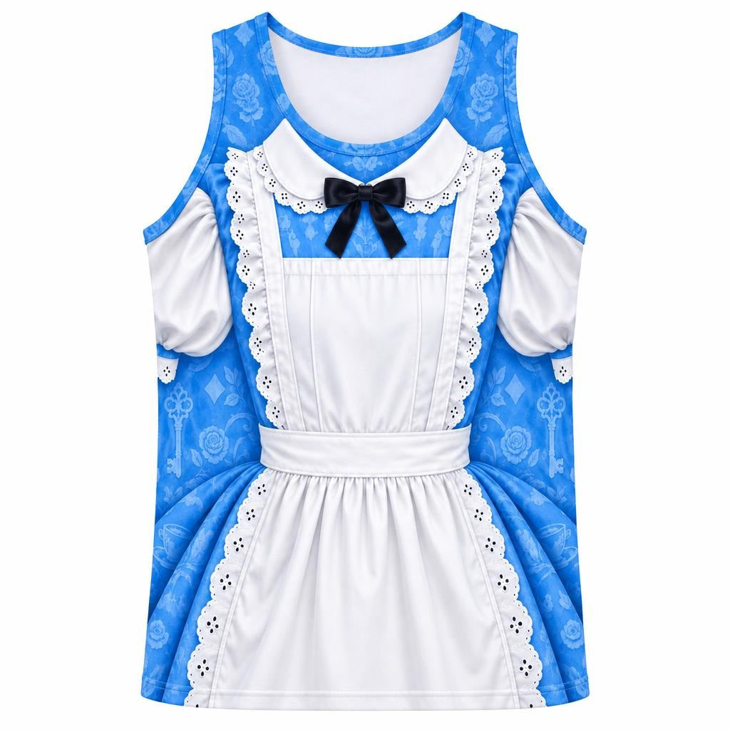 Adventurous Alice Costume All Over Mens Tank Top Men's Tank Tops Old Glory SM Multicolor