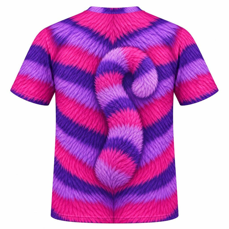 Curious Striped Cat Costume All Over Mens T Shirt Men's T-Shirts Old Glory