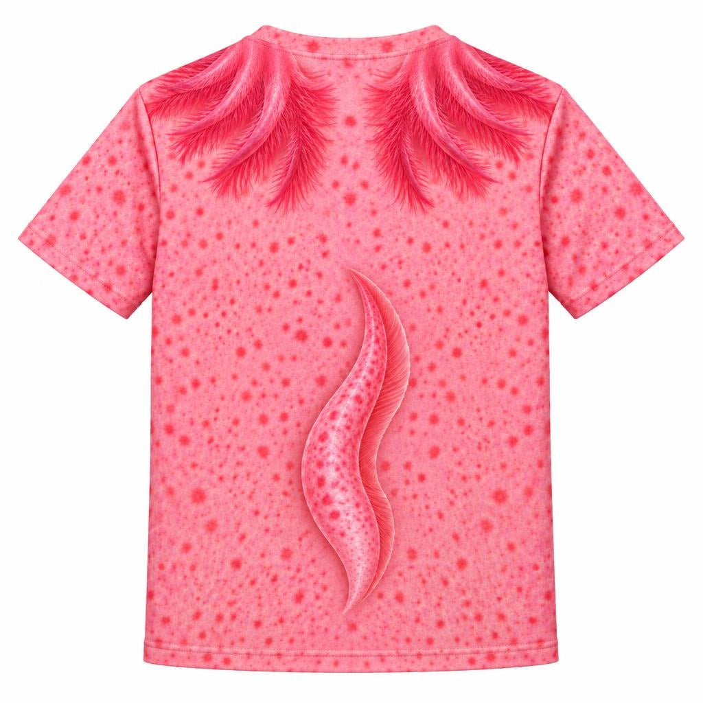 Cute Pink Axolotl Costume All Over Youth T Shirt Youth T-Shirts Old Glory