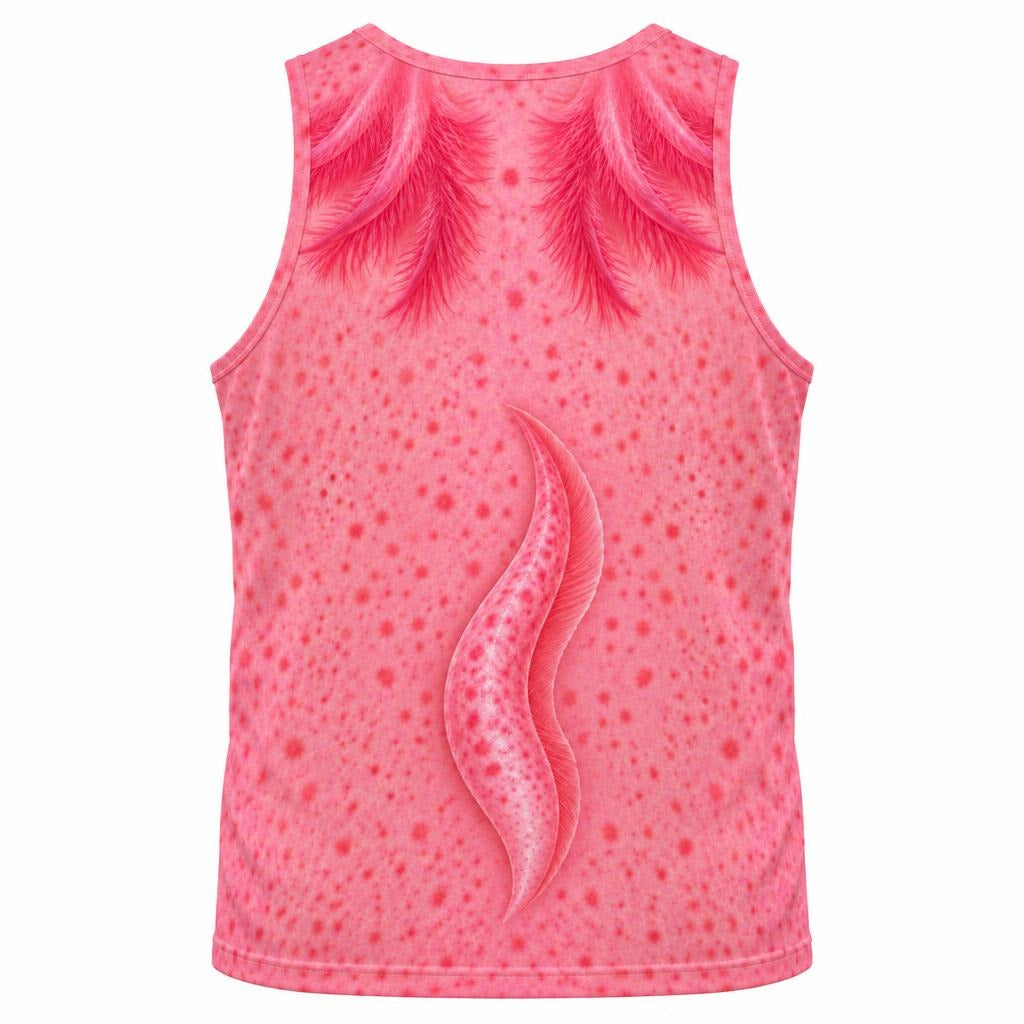 Cute Pink Axolotl Costume All Over Mens Tank Top Men's Tank Tops Old Glory