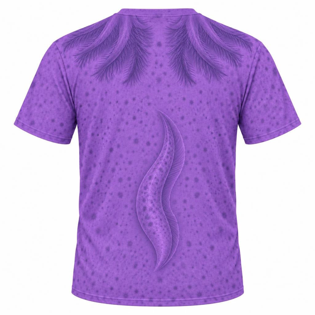 Cute Purple Axolotl Costume All Over Mens T Shirt Men's T-Shirts Old Glory