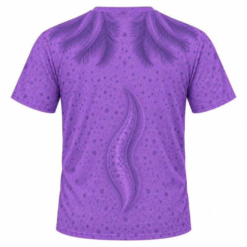 Cute Purple Axolotl Costume All Over Mens T Shirt Men's T-Shirts Old Glory