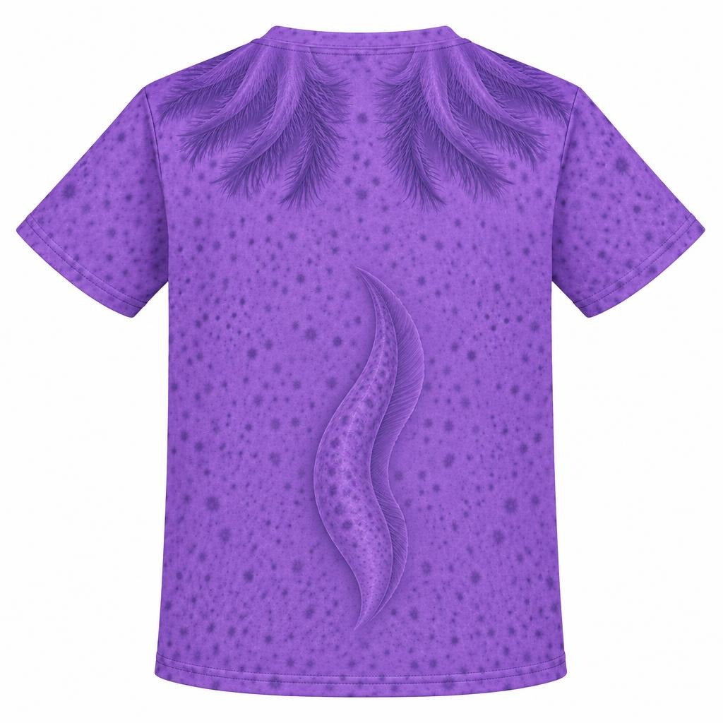 Cute Purple Axolotl Costume All Over Youth T Shirt Youth T-Shirts Old Glory