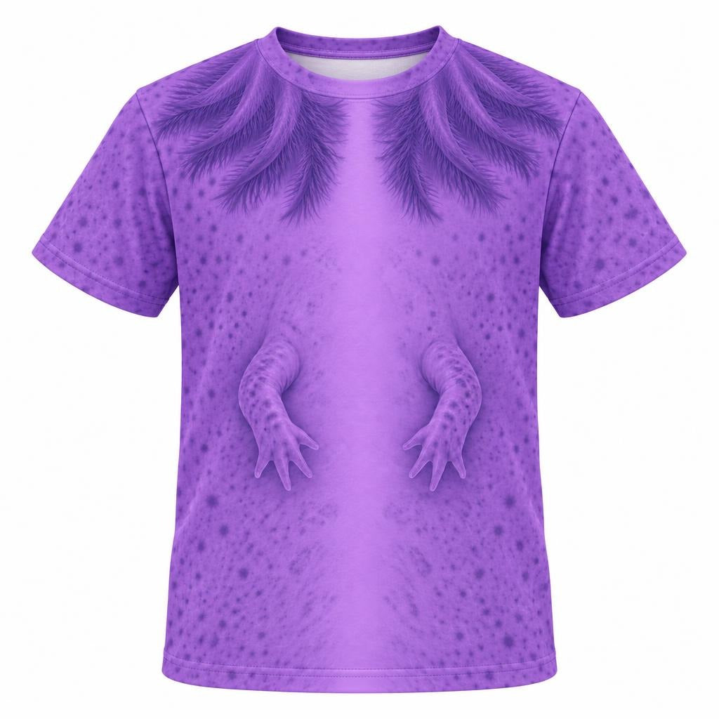 Cute Purple Axolotl Costume All Over Youth T Shirt Youth T-Shirts Old Glory YSM Multicolor