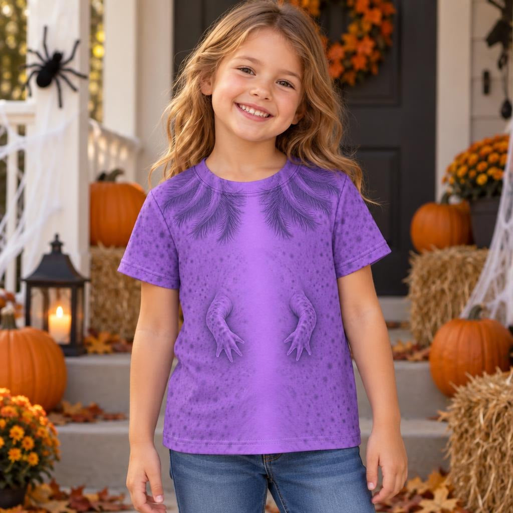 Cute Purple Axolotl Costume All Over Toddler T Shirt Toddler T-Shirts Old Glory