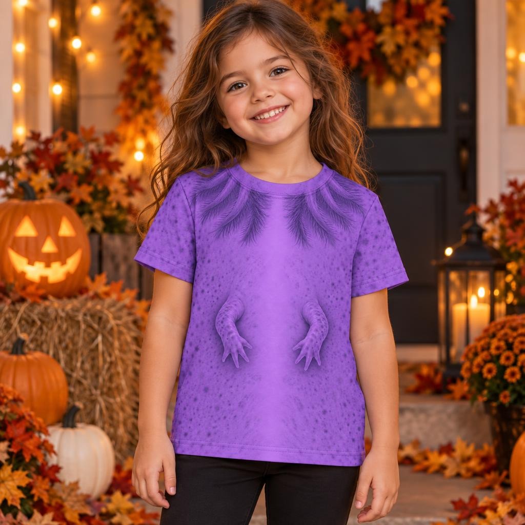 Cute Purple Axolotl Costume All Over Toddler T Shirt Toddler T-Shirts Old Glory